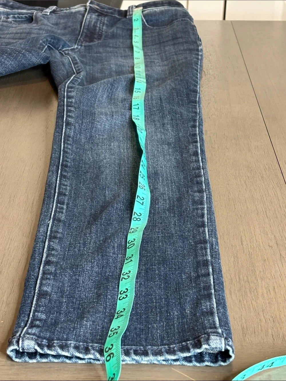 💙 Talbots Dark Wash Straight Leg Jeans Women’s 4P Stretch Denim Petite 💙 - Picture 7 of 12